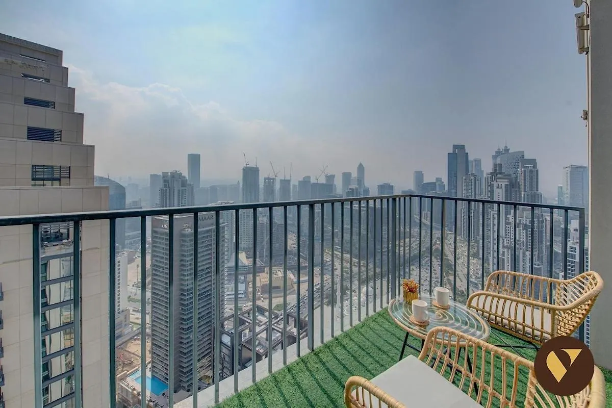 Vogue 43Rd Floor Boulevard Heights Downtown Dubai, Panoramic Skyline Views And Balconies Apartmán
