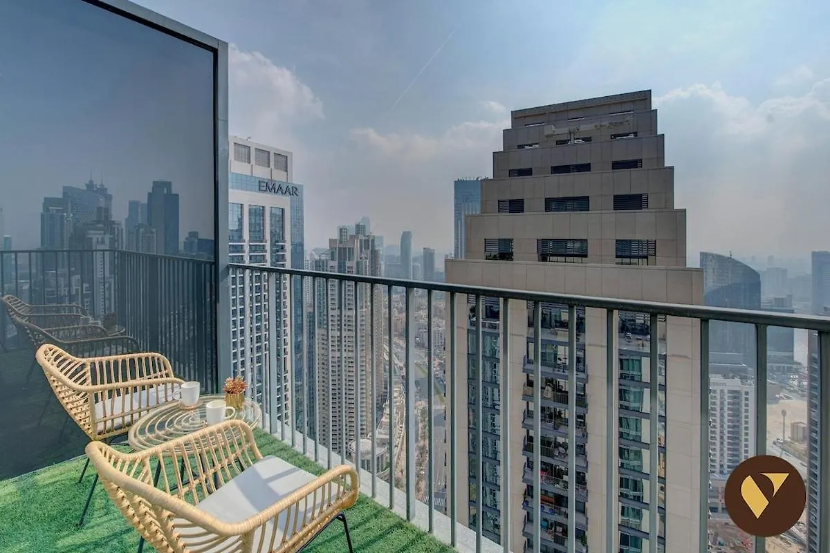 Vogue 43Rd Floor Boulevard Heights Downtown Dubai, Panoramic Skyline Views And Balconies Dubaj